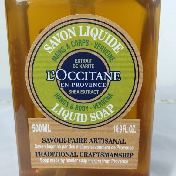 L'Occitane Shea Verbena Hand & Body Liquid Soap 500ml NEW - Picture 3 of 5